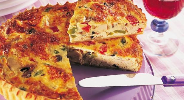 Quiche au poulet et aux canneberges